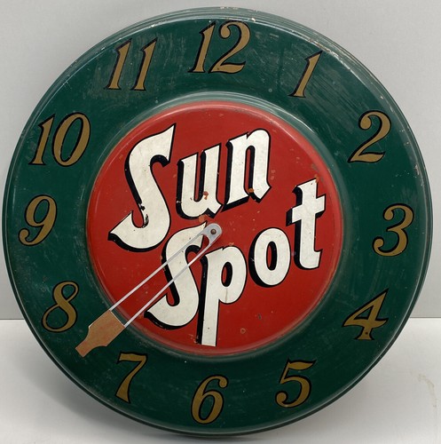 Vintage sun spot clock - vintage,