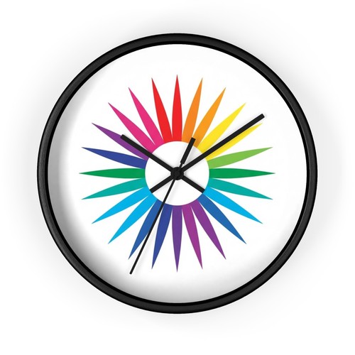 Prism sun wall clock - prism,